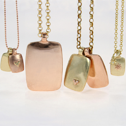 gold dog tag necklace womens