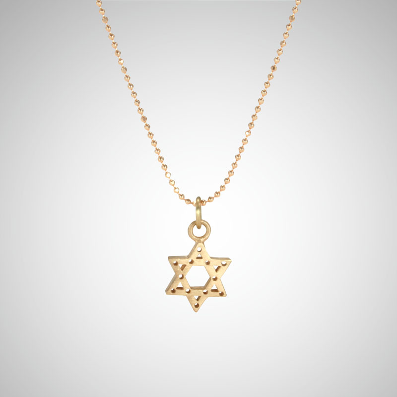Small Rose Gold Jewish Star