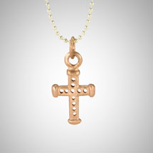 Small Rose Gold Holy Cross