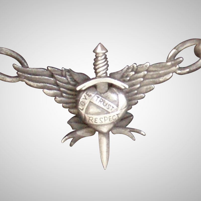 Custom Sterling Silver Crest Pendant