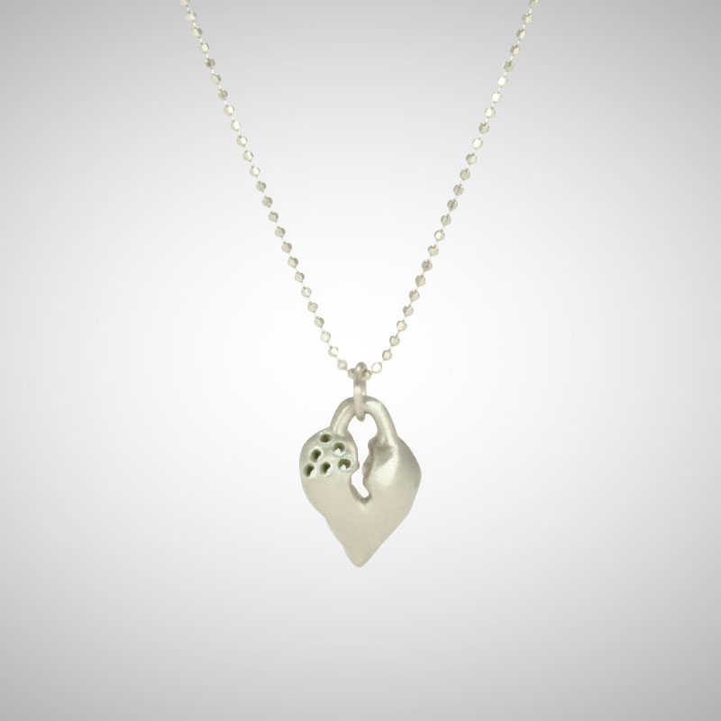 Small Silver Signature Heart