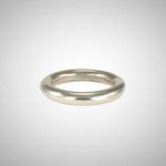 Thick Shiny Silver Stackable Ring