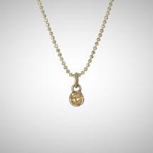 Yellow Gold Tiny Rosette