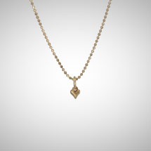 Tiny Yellow Gold Signature Heart