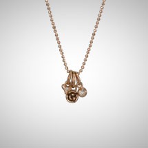 La Vie en Rose Tiny Gold Cluster