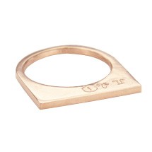 Super Flat Skinny Rose Gold Ring