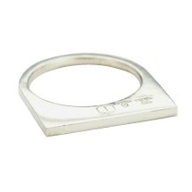 Super Flat Skinny Silver Ring