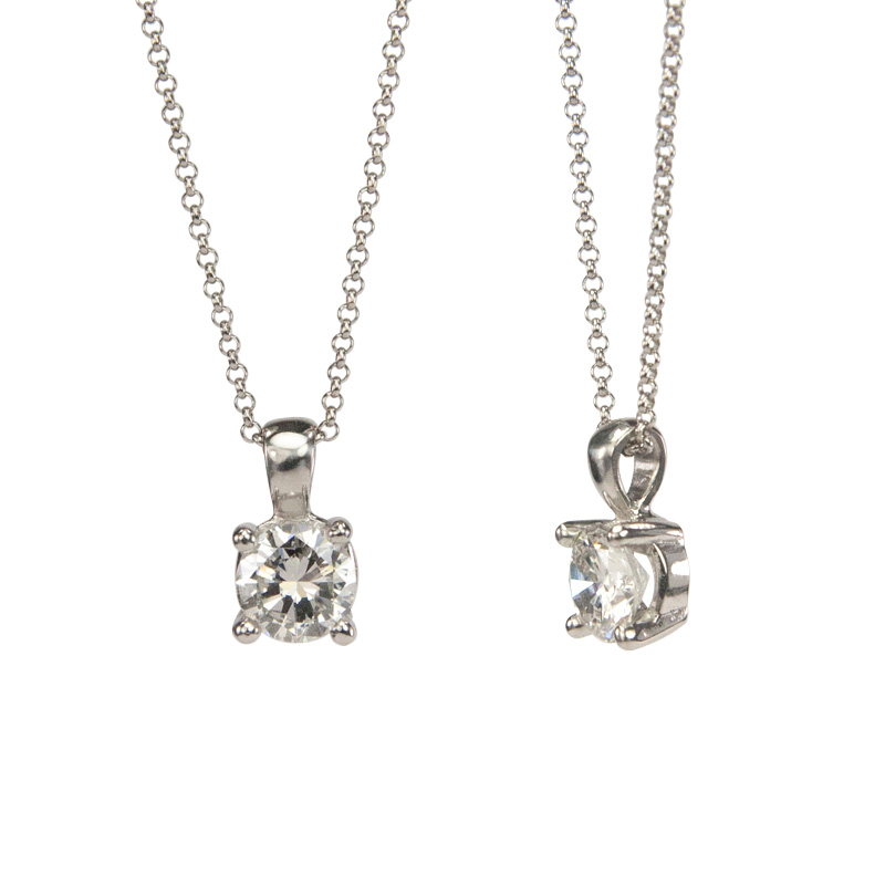 Custom Pendant in Platinum with Heirloom Diamond