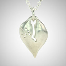 Large Silver Signature Heart