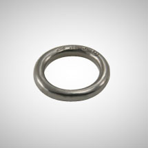 Thick Silver Stackable Ring plated with Black Rhodium